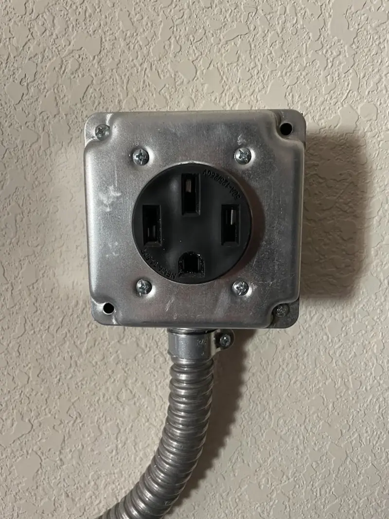 NEMA 14-50 outlet installed for Electrical Panel Upgrade in Tierra Verde